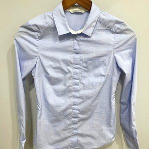 Women's H&M 100% Cotton Fitted Button Up Shirt (XS)